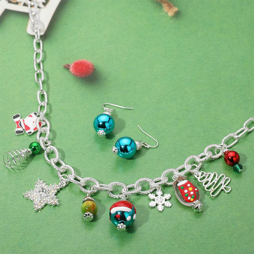 Holiday Charm Station Necklace - Madeline Love - Flyclothing LLC