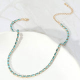 Rectangle Stone Necklace - Madeline Love - Flyclothing LLC