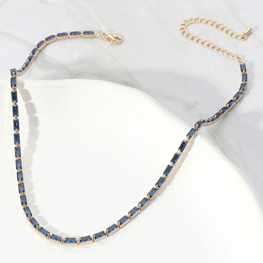 Rectangle Stone Necklace - Madeline Love - Flyclothing LLC