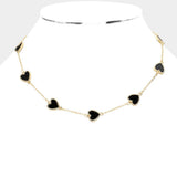 Heart Station Necklace - Madeline Love - Flyclothing LLC