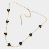 Heart Station Necklace - Madeline Love - Flyclothing LLC