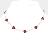 Heart Station Necklace - Madeline Love - Flyclothing LLC