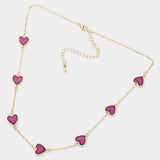 Heart Station Necklace - Madeline Love - Flyclothing LLC