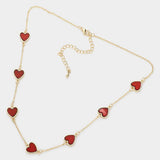 Heart Station Necklace - Madeline Love - Flyclothing LLC
