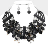 Ethnic Vintage Wooden Bib Necklace - Madeline Love - Flyclothing LLC