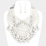 Bubble Multi Layered Statement Necklace - Madeline Love - Flyclothing LLC