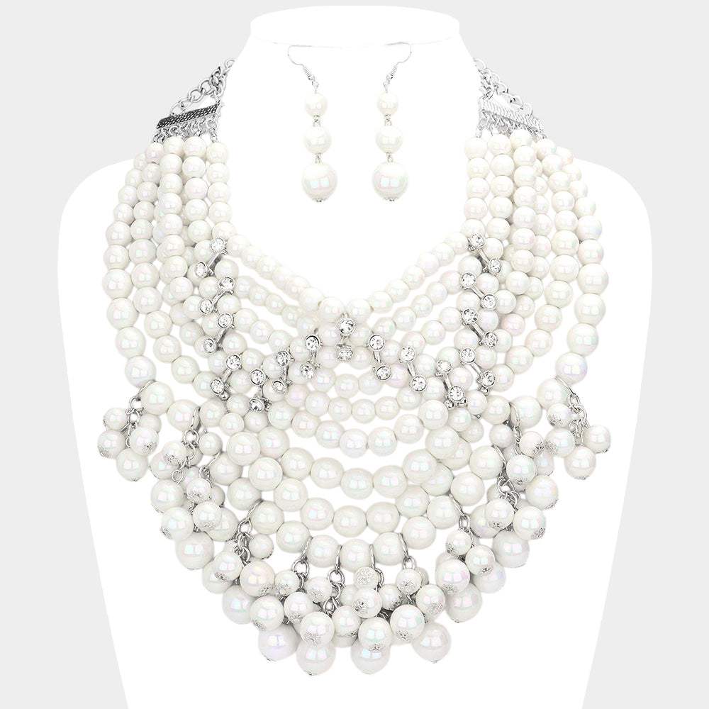 Bubble Multi Layered Statement Necklace - Madeline Love - Flyclothing LLC