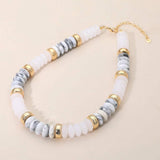 Chunky Resin Disc Beaded Necklace - Madeline Love - Flyclothing LLC
