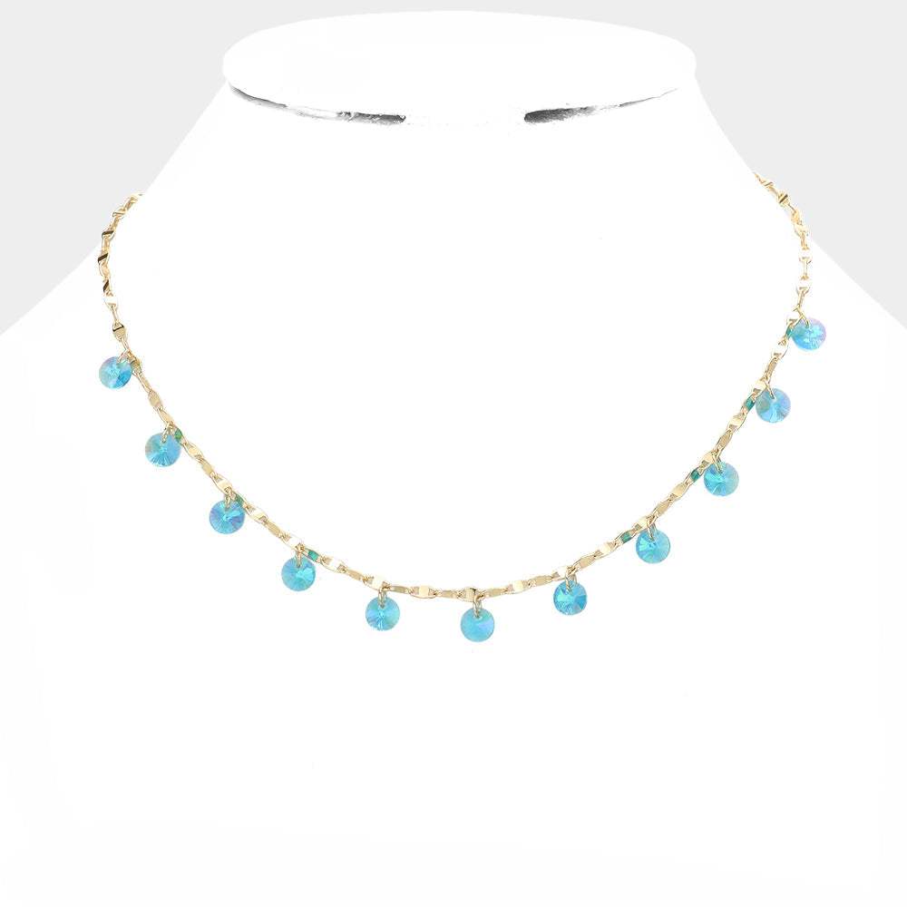 Round Bead Station Necklace - Madeline Love - Flyclothing LLC