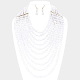 Multi Strand Faceted Beaded Necklace - Madeline Love - Flyclothing LLC