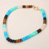 Chunky Resin Disc Beaded Necklace - Madeline Love - Flyclothing LLC