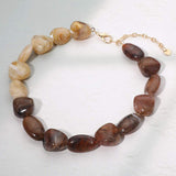 Bold Resin Nugget Beaded Statement Necklace - Madeline Love - Flyclothing LLC