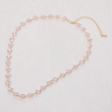 Faceted Bead Station Chain Necklace - Madeline Love - Flyclothing LLC