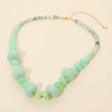 Chunky Marbled Round Beaded Necklace - Madeline Love - Flyclothing LLC