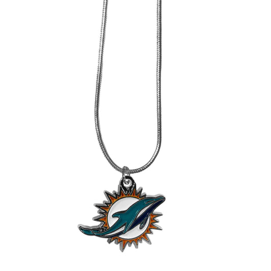 Miami Dolphins Snake Chain Necklace - Miami Dolphins - Flyclothing LLC