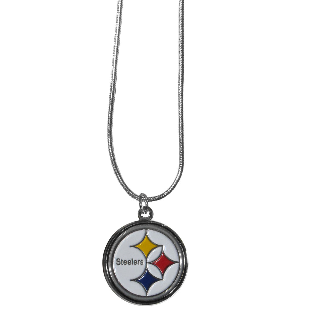 Pittsburgh Steelers Snake Chain Necklace - Pittsburgh Steelers