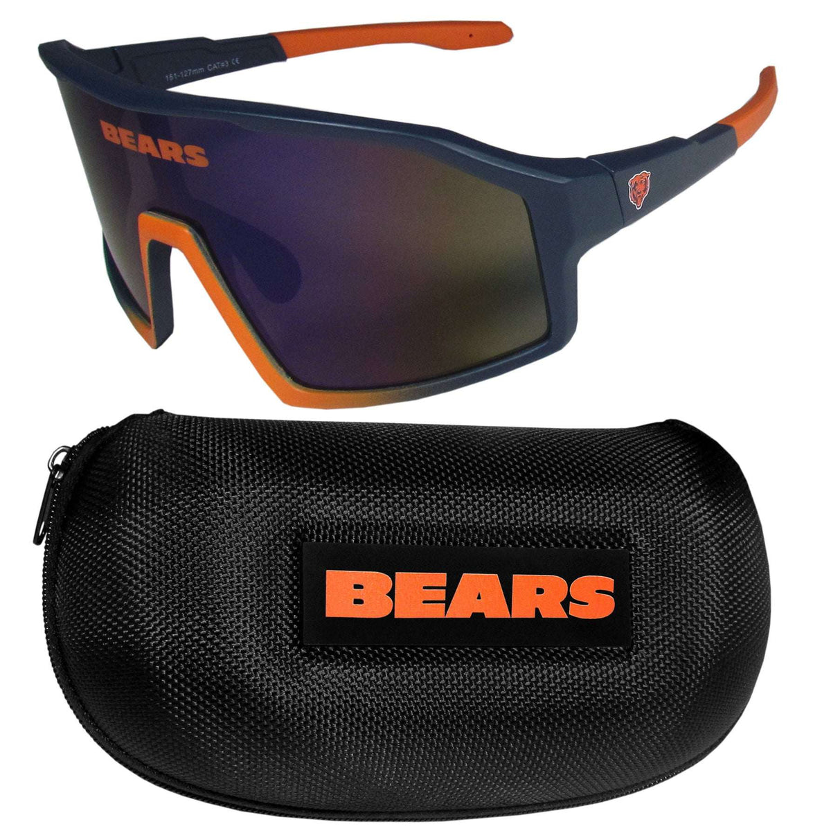 Chicago Bears Shield Sunglasses with Case