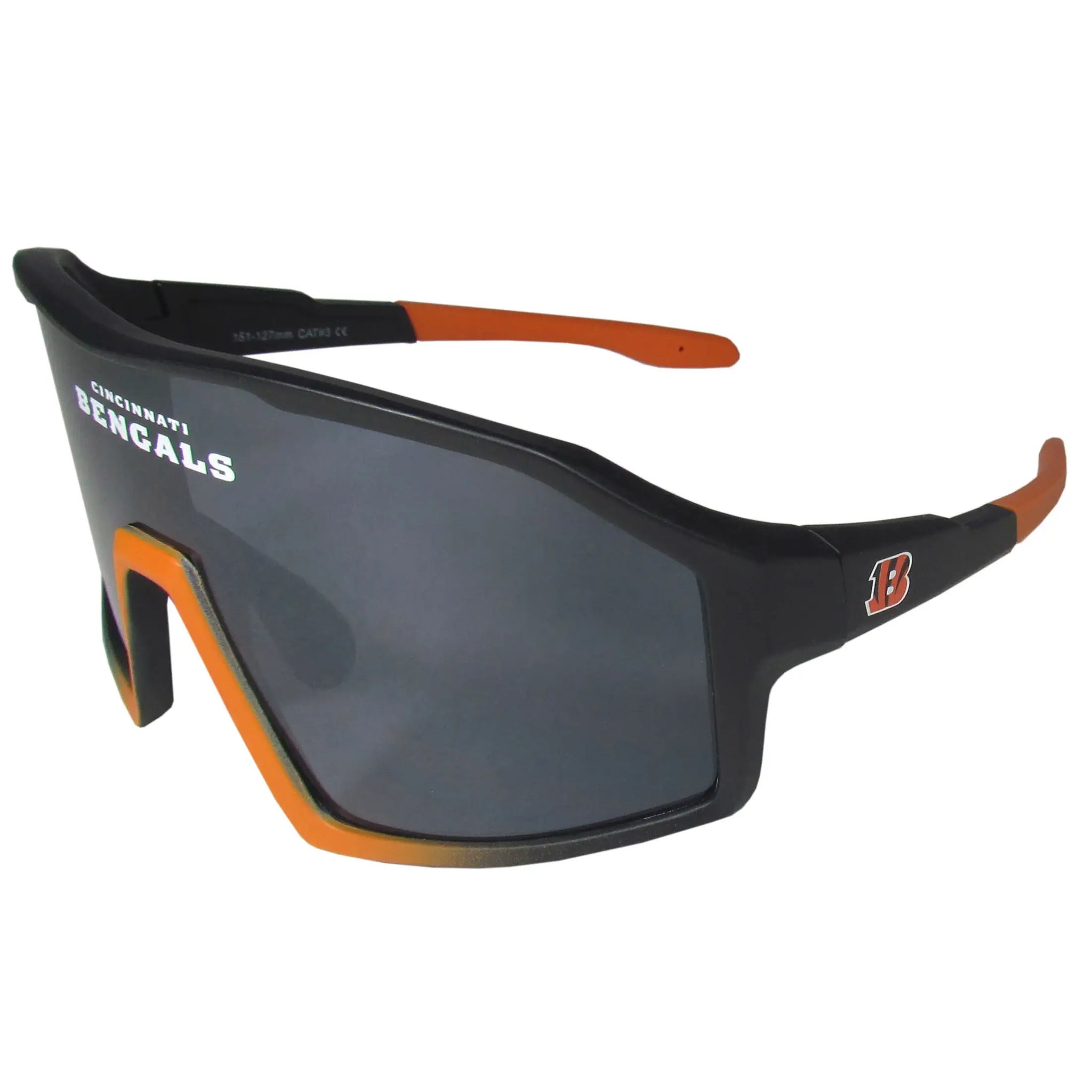 Cincinnati Bengals Navigator Shield Sunglasses - Cincinnati Bengals - Flyclothing LLC