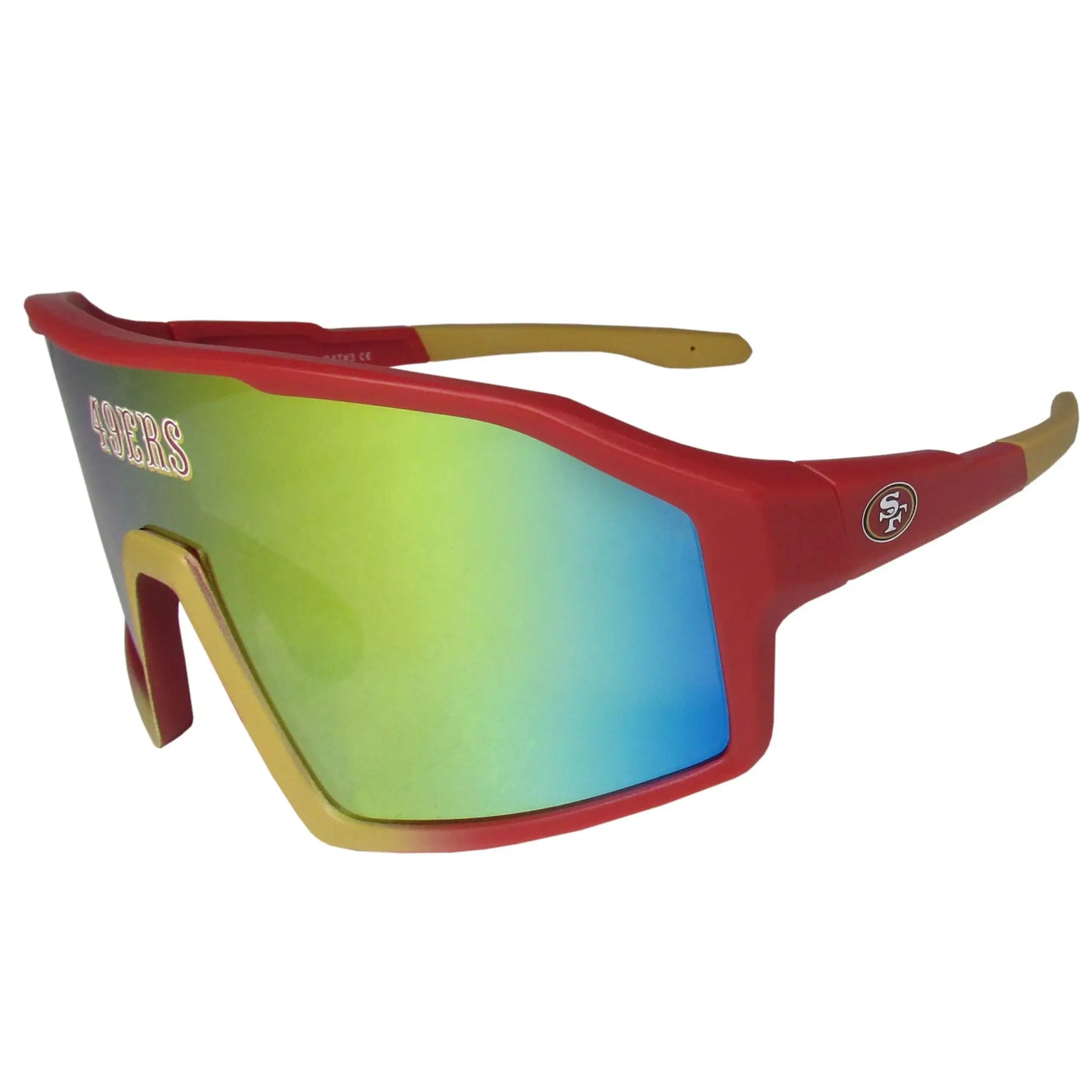 San Francisco 49ers Navigator Shield Sunglasses - San Francisco 49ers - Flyclothing LLC