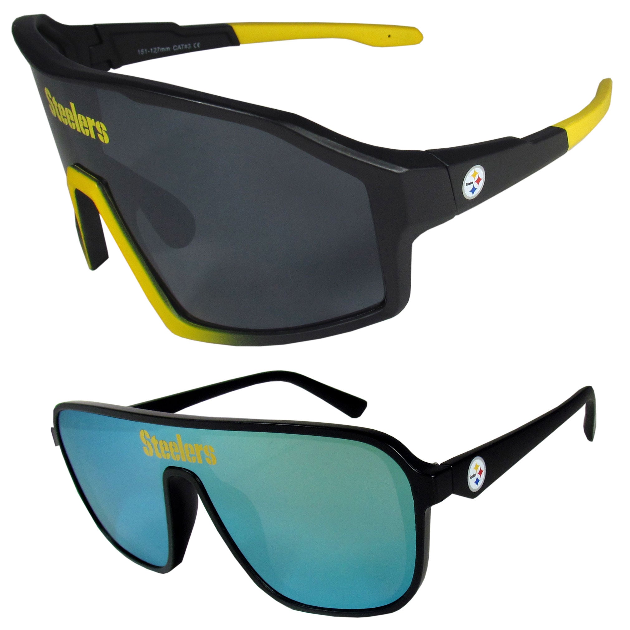 Pittsburgh Steelers Shield Sunglass Combo Set