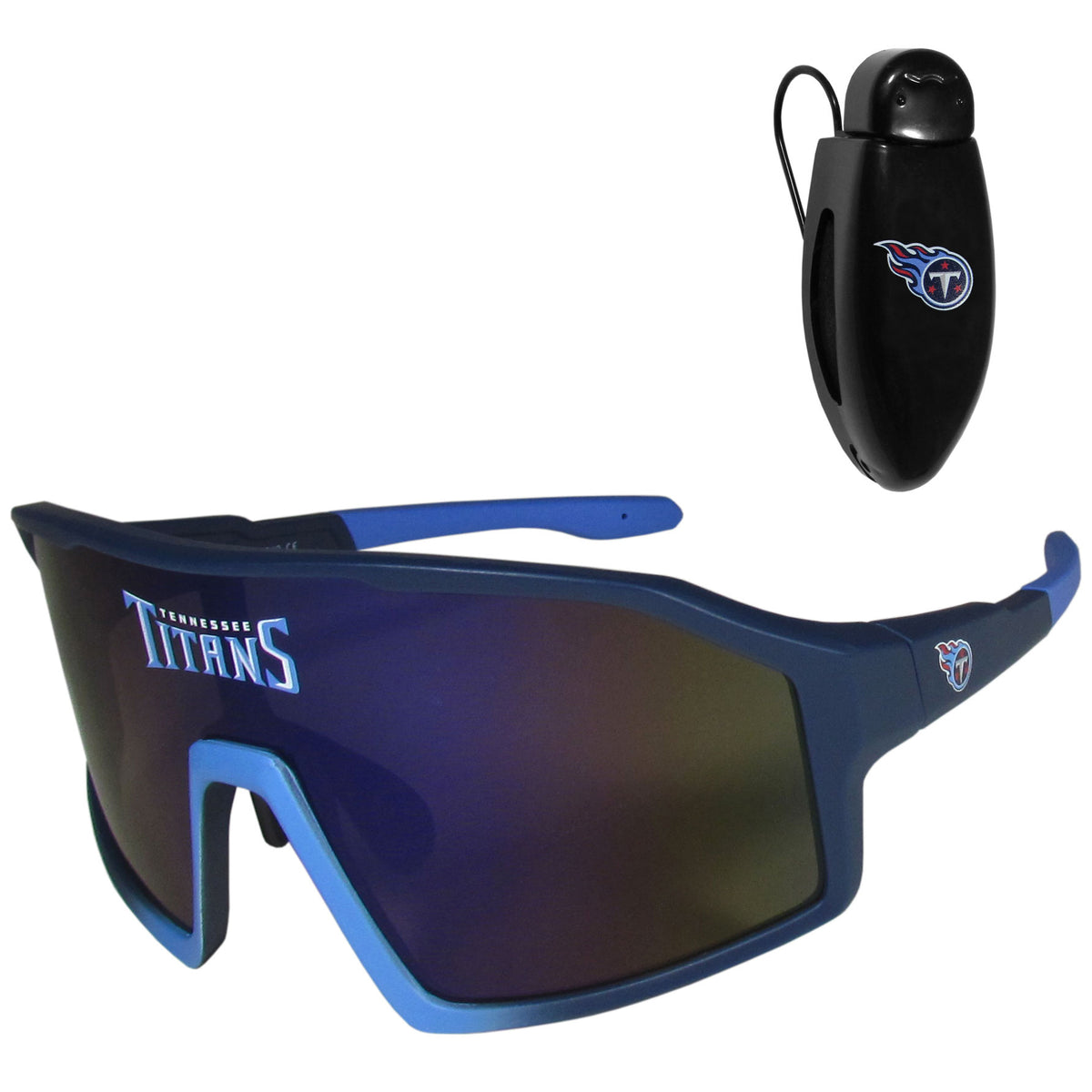 Tennessee Titans Shield Sunglasses with Visor Clip