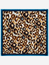 Bruna (blue)- Soft and lightweight Italian foulard from pure silk - Leather Gloves Online - Flyclothing LLC