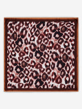 Bruna (brown/orange)- Soft and lightweight Italian foulard from pure silk