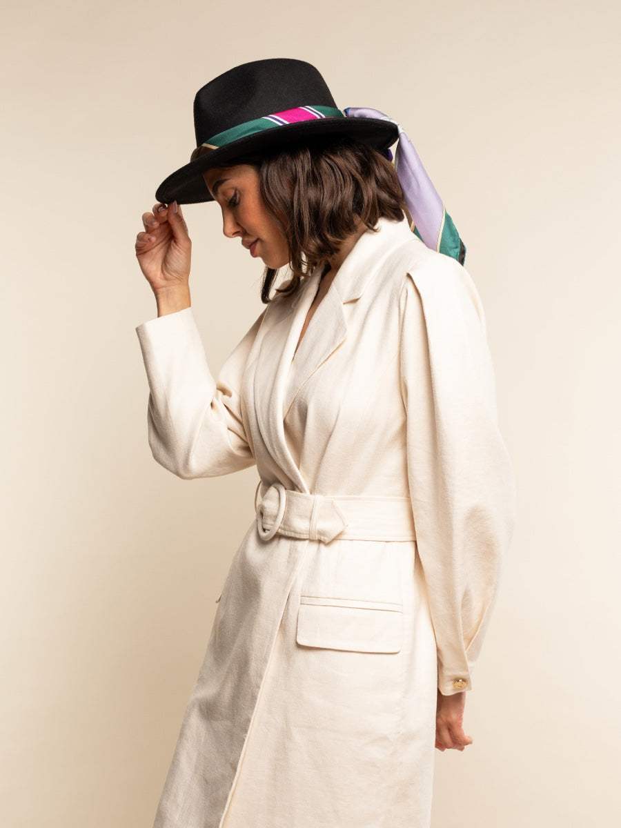 Fiorella (green) - Soft and lightweight Italian foulard from pure silk - Leather Gloves Online - Flyclothing LLC