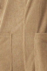 CARAMEL SLOUCHY CORDUROY JUMPSUIT