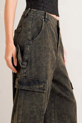 CAN'T BLAME ME GARGO DENIM PANTS - Flying Tomato - Flyclothing LLC