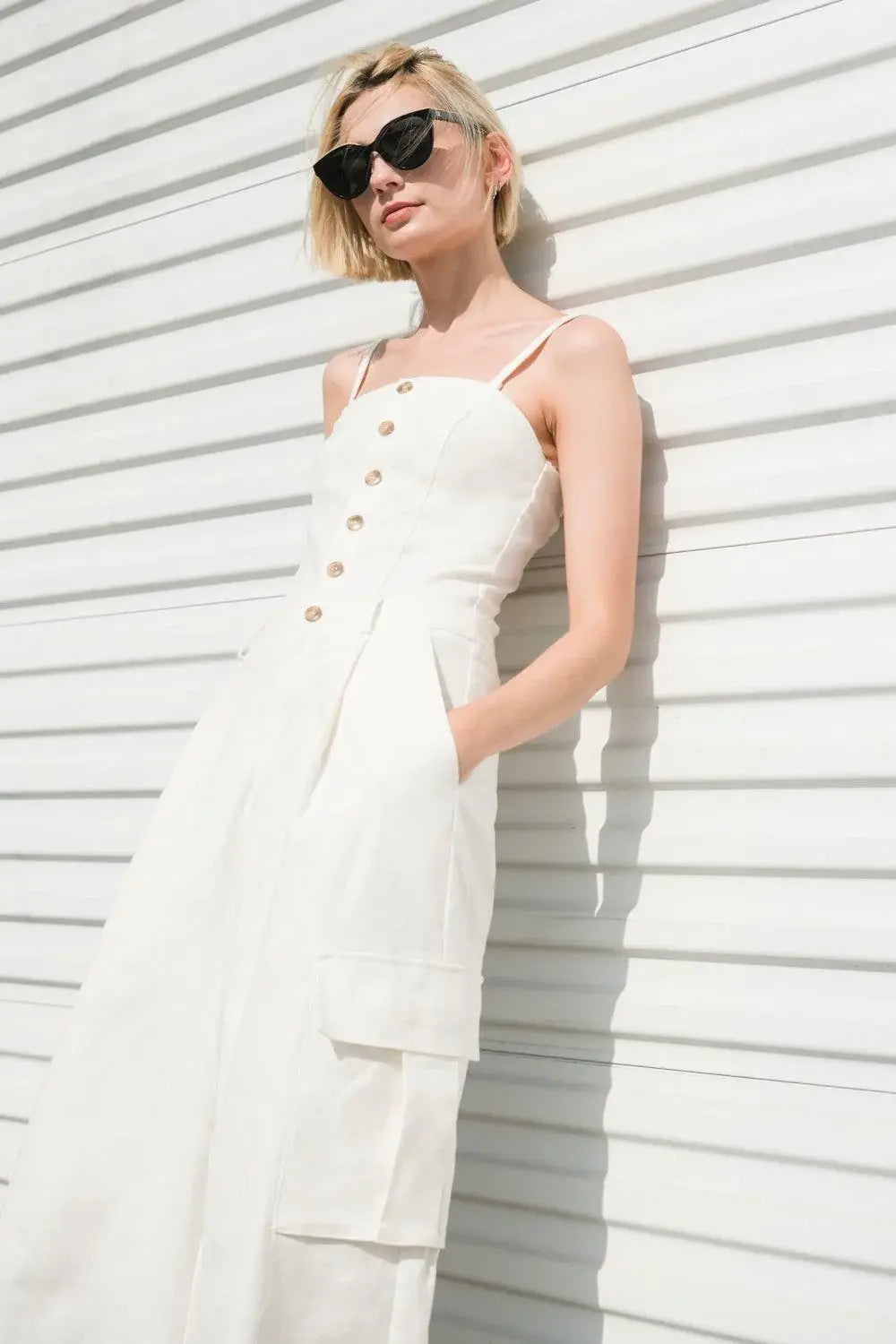 ROYAL AFFAIR WOVEN JUMPSUIT - Flying Tomato - Flyclothing LLC