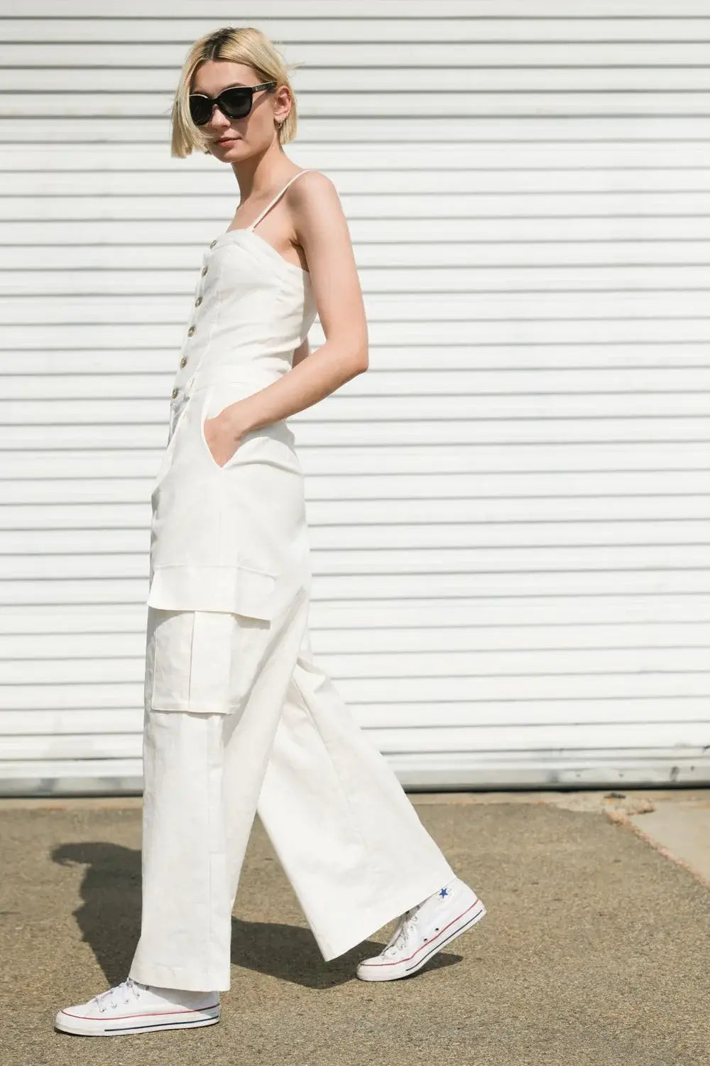 ROYAL AFFAIR WOVEN JUMPSUIT - Flying Tomato - Flyclothing LLC