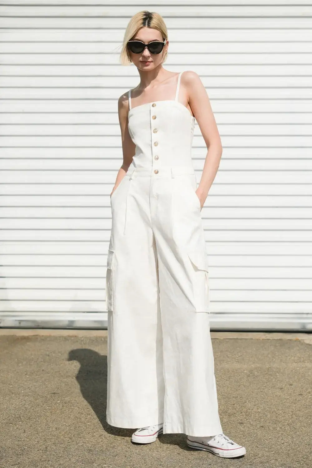 ROYAL AFFAIR WOVEN JUMPSUIT - Flying Tomato - Flyclothing LLC