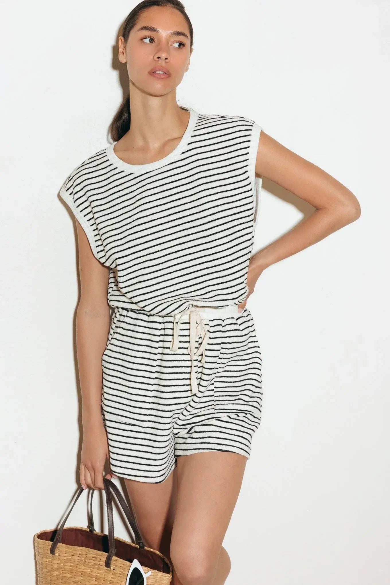 SUNSET COVE STRIP ROMPER - Flying Tomato - Flyclothing LLC