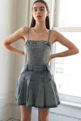 MY BEST CHAPTER DENIM ROMPER - Flying Tomato - Flyclothing LLC