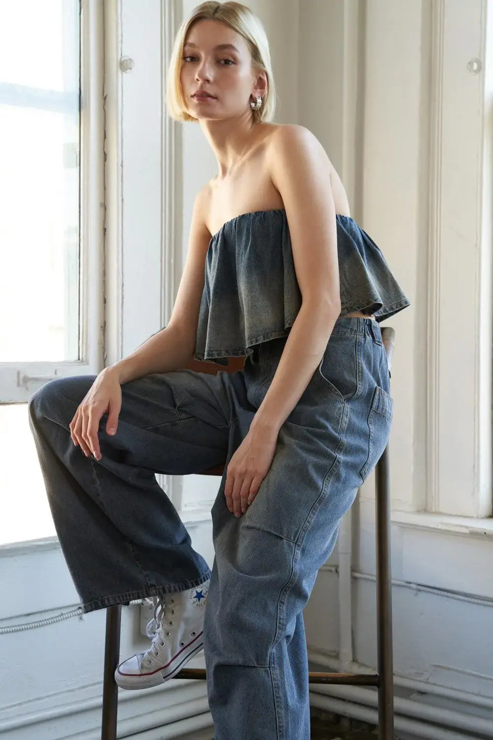 FOR THE BETTER DENIM PANTS - Flying Tomato - Flyclothing LLC