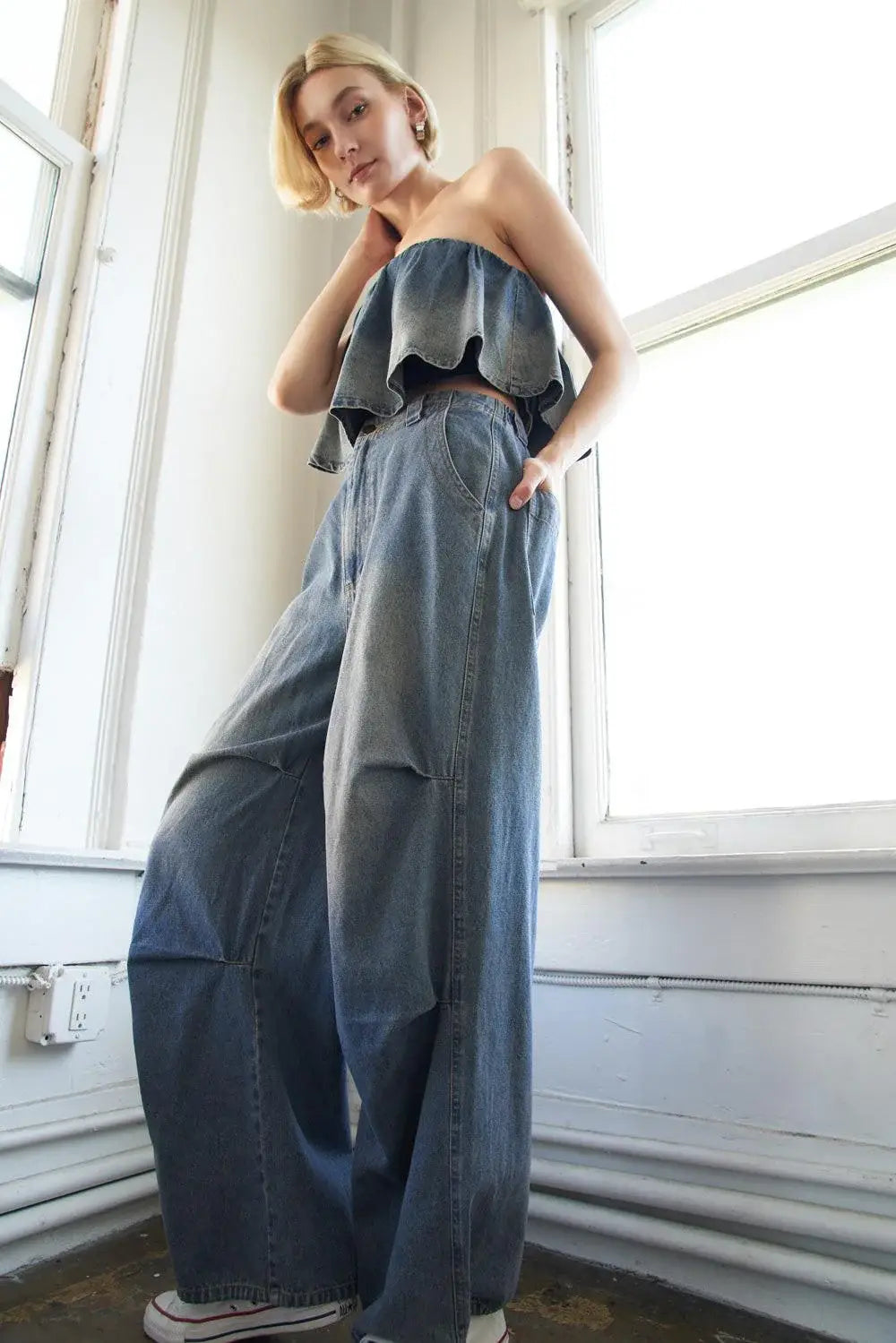 FOR THE BETTER DENIM PANTS - Flying Tomato - Flyclothing LLC