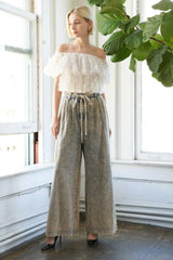 PASSING THOUGH DENIM PANTS - Flying Tomato - Flyclothing LLC