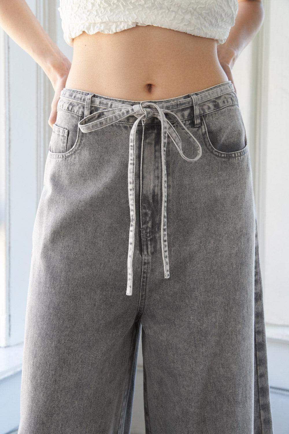 WHEN I MET YOU DENIM PANTS - Flying Tomato - Flyclothing LLC