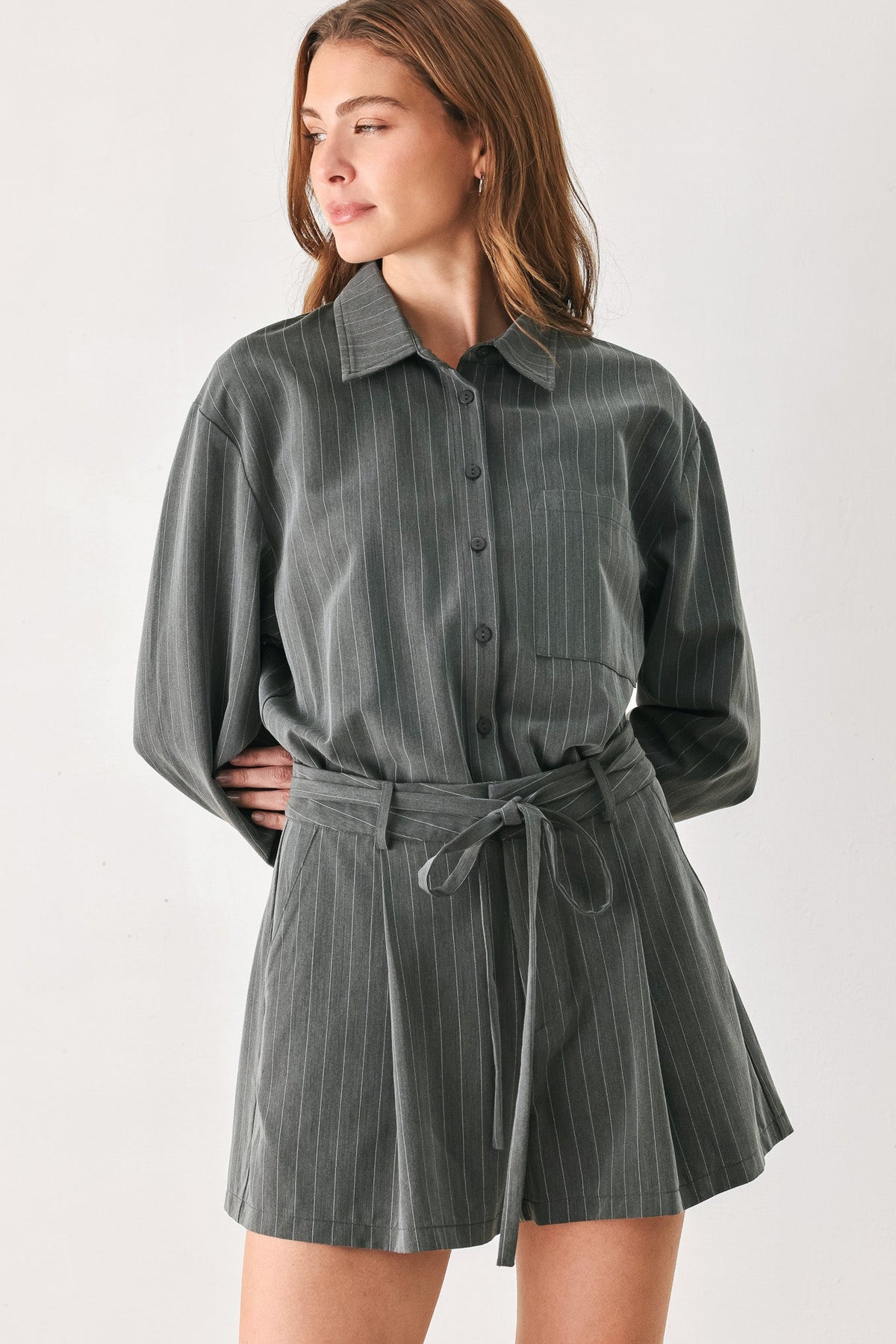 AM I OKAY WITH WOVEN ROMPER - Flying Tomato - Flyclothing LLC