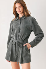 AM I OKAY WITH WOVEN ROMPER - Flying Tomato - Flyclothing LLC