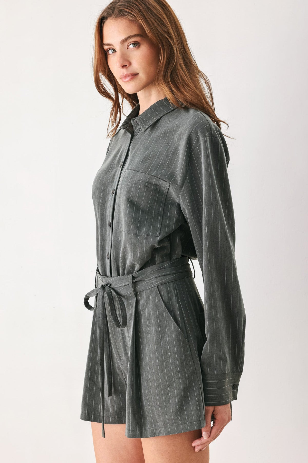 AM I OKAY WITH WOVEN ROMPER - Flying Tomato - Flyclothing LLC