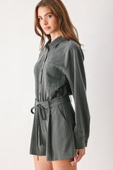 AM I OKAY WITH WOVEN ROMPER - Flying Tomato - Flyclothing LLC