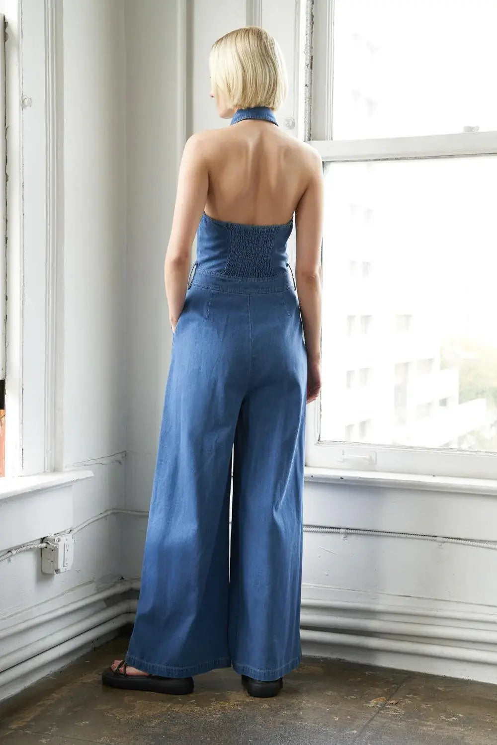 SERENE SEASONS DENIM JUMPSUIT - Flying Tomato - Flyclothing LLC