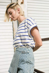 NO ONE PRETTIER DENIM SKORT - Flying Tomato - Flyclothing LLC