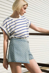 NO ONE PRETTIER DENIM SKORT - Flying Tomato - Flyclothing LLC