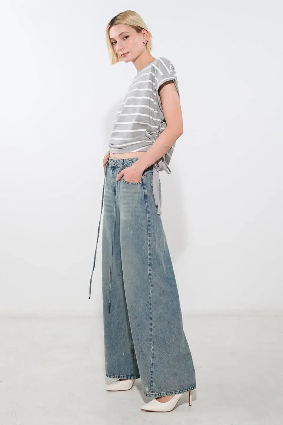 INSPIRING ALLURE DENIM PANTS - Flying Tomato - Flyclothing LLC