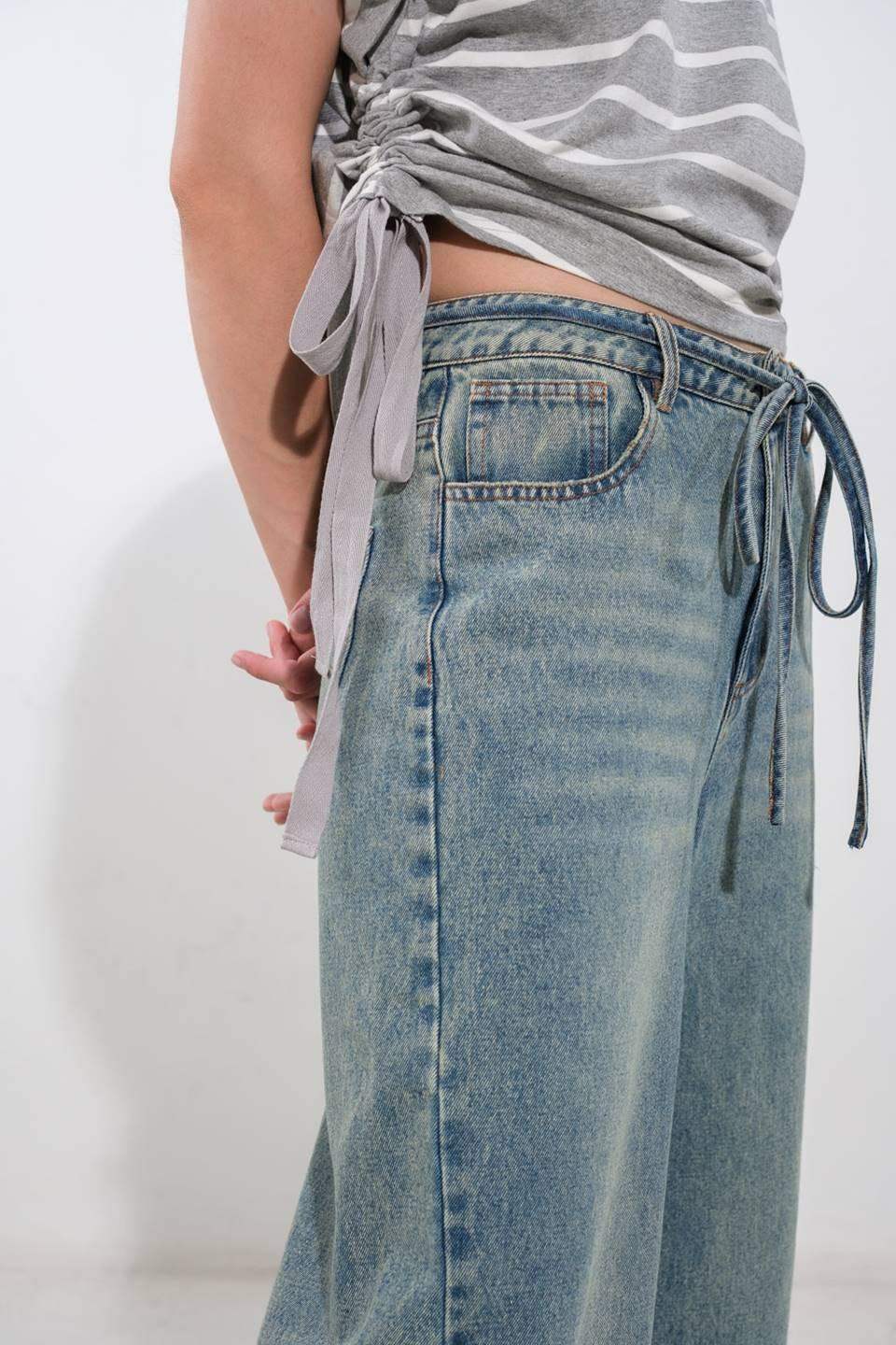 INSPIRING ALLURE DENIM PANTS - Flying Tomato - Flyclothing LLC