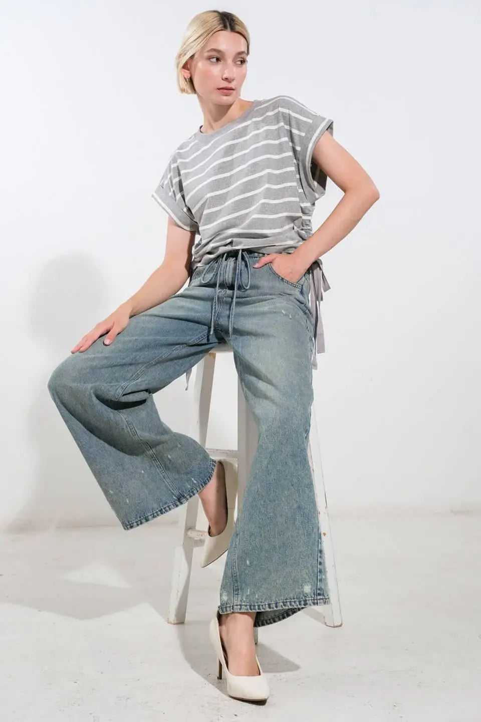 INSPIRING ALLURE DENIM PANTS - Flying Tomato - Flyclothing LLC