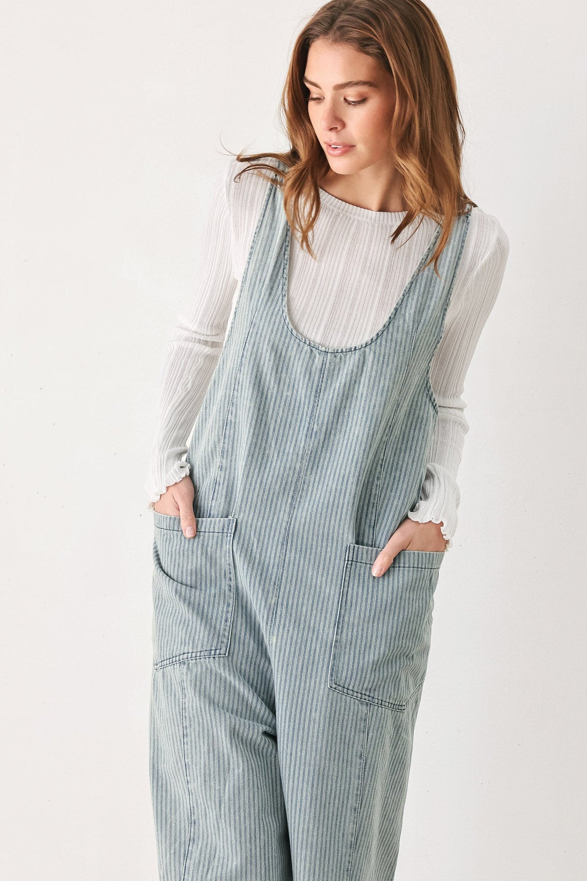 JOURNEY OF LOVE DENIM JUMPSUIT - Flying Tomato - Flyclothing LLC